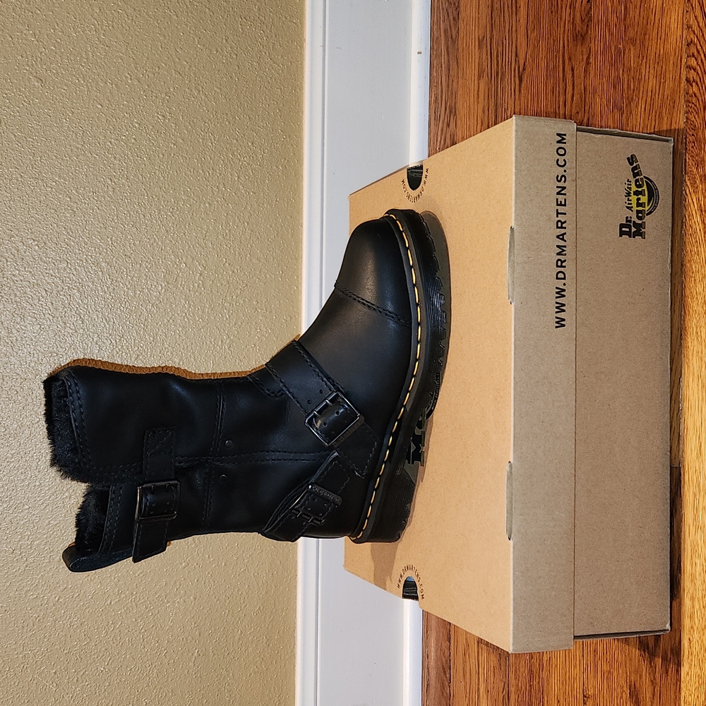 NEW! Dr. Martens Kristy Mid Calf Faux Fur Boot